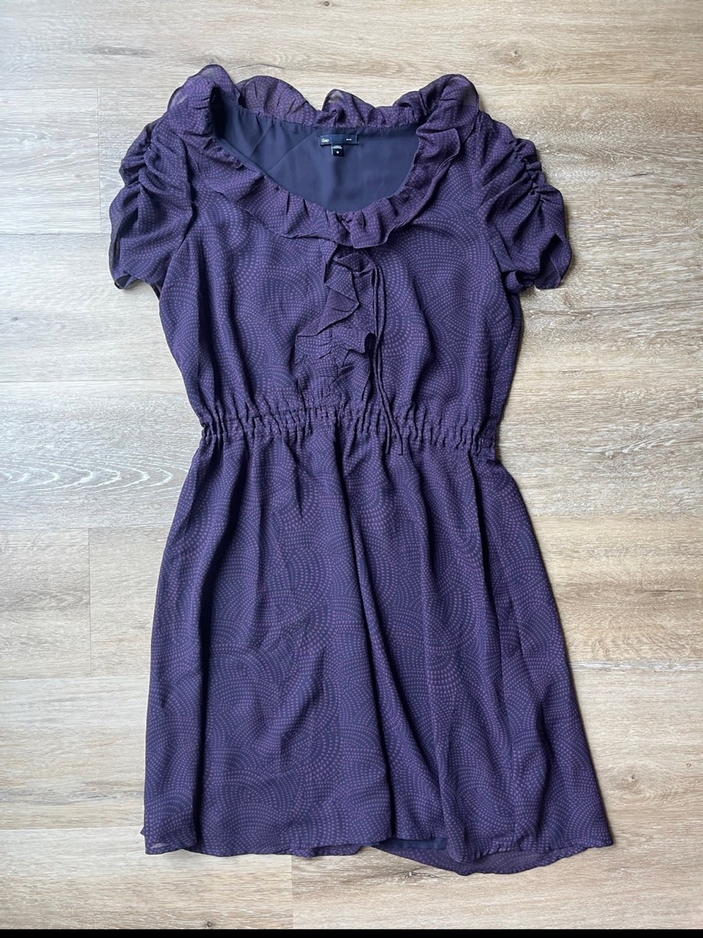 Gap Dress with Geometric Print and Ruffle sleeves